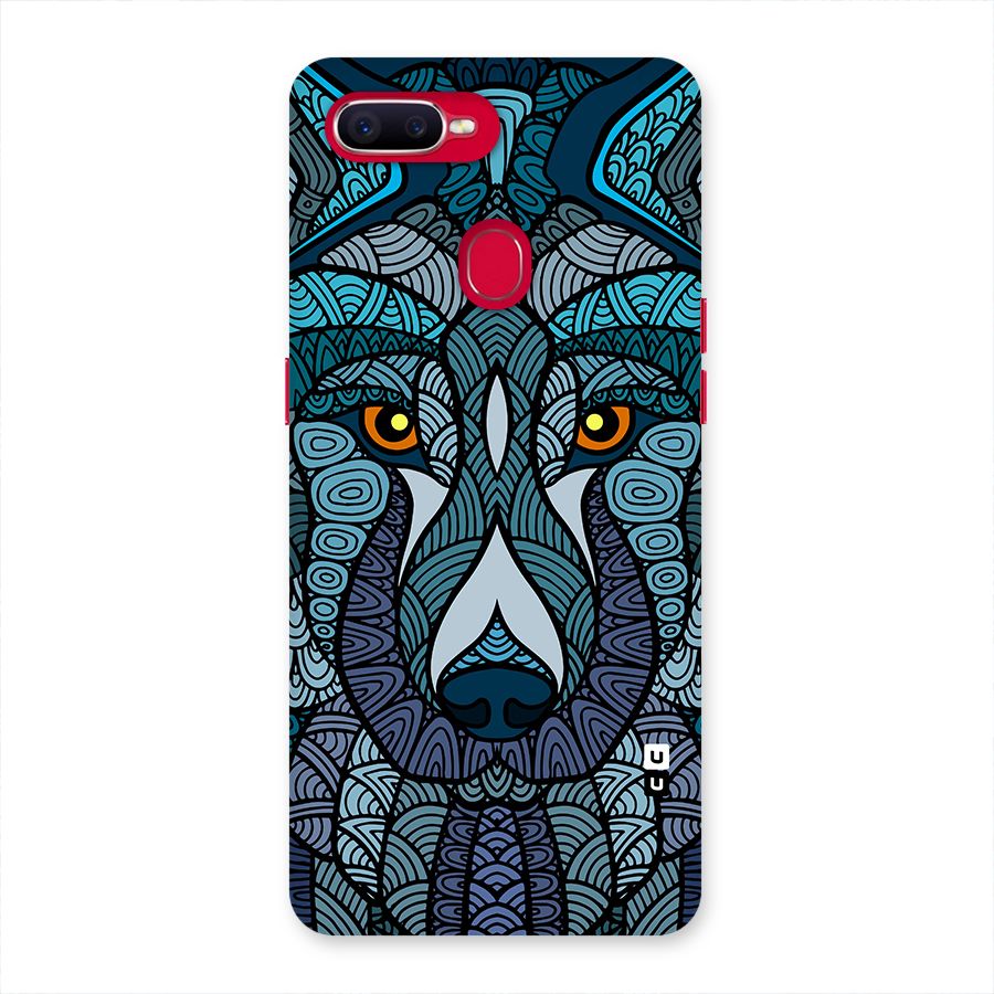 Ethnic Wolf Art Illustration Back Case for Oppo F9 Pro