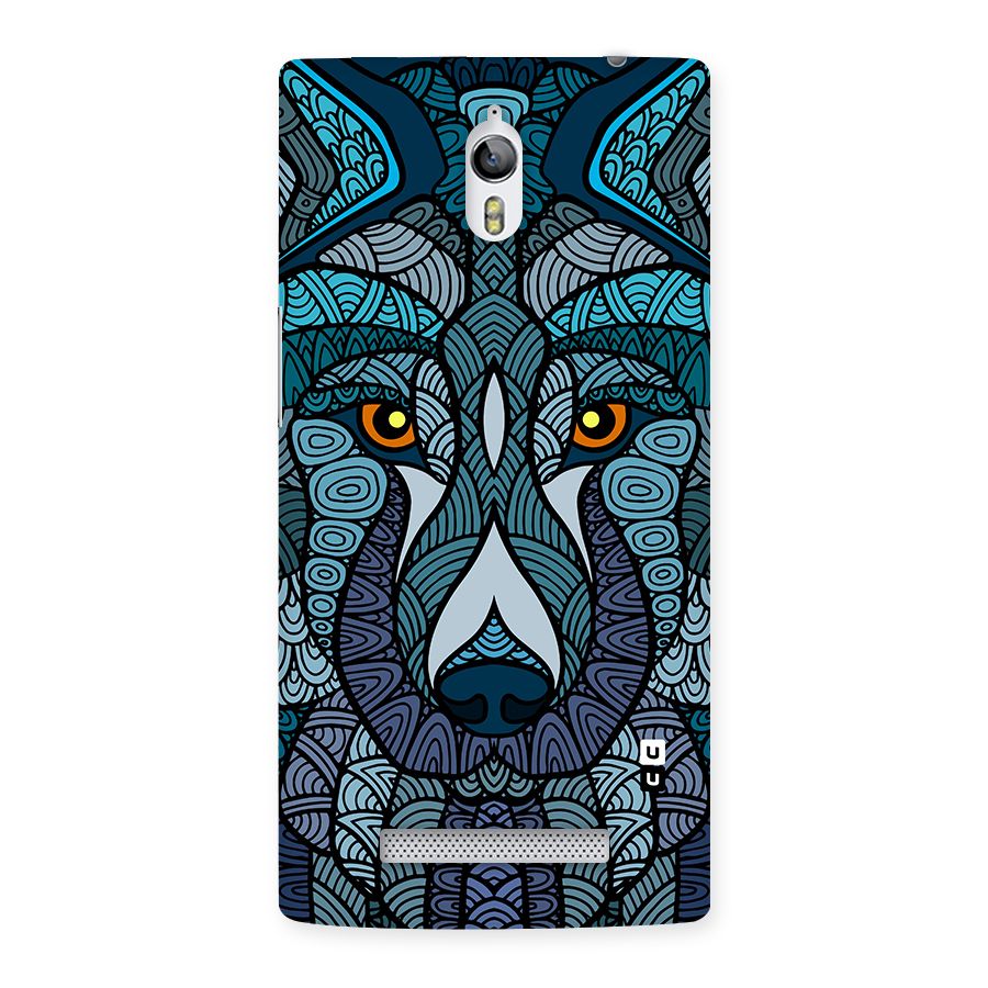 Ethnic Wolf Art Illustration Back Case for Oppo Find 7