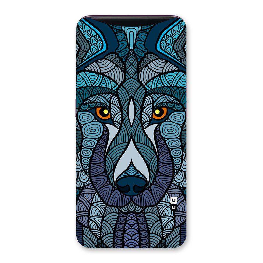Ethnic Wolf Art Illustration Back Case for Oppo Find X