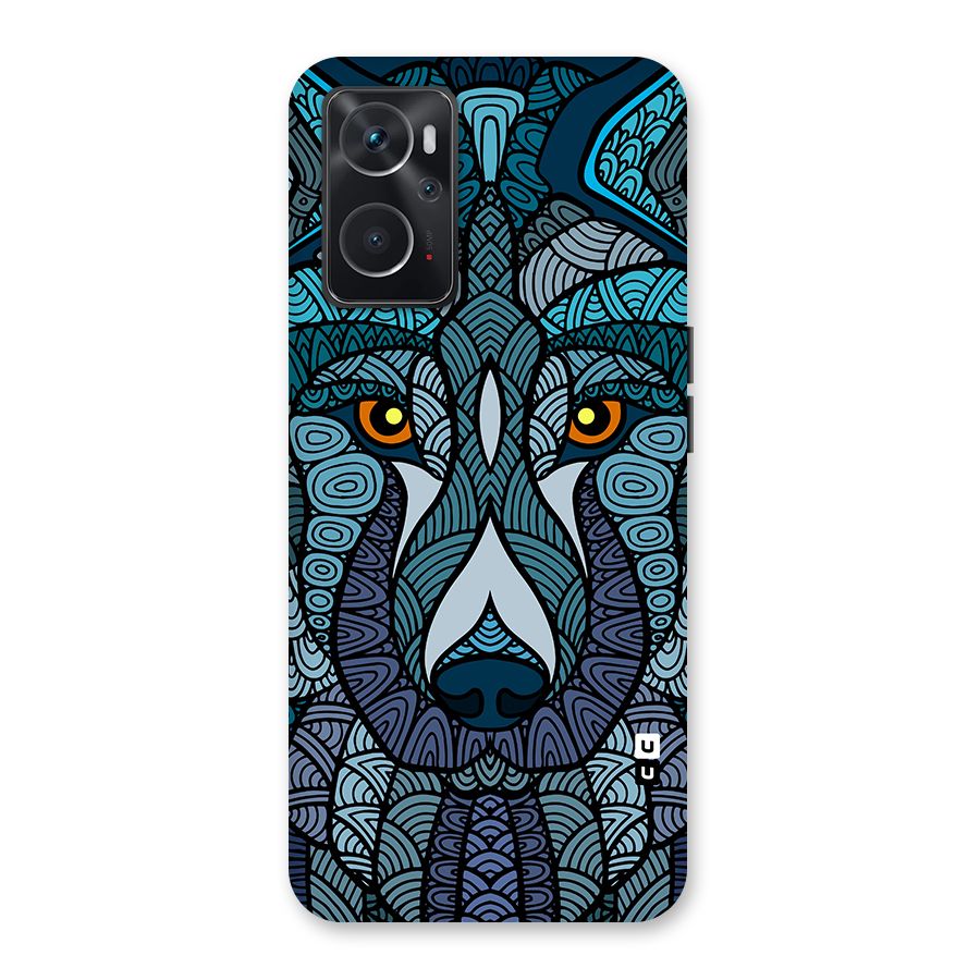 Ethnic Wolf Art Illustration Back Case for Oppo K10 4G