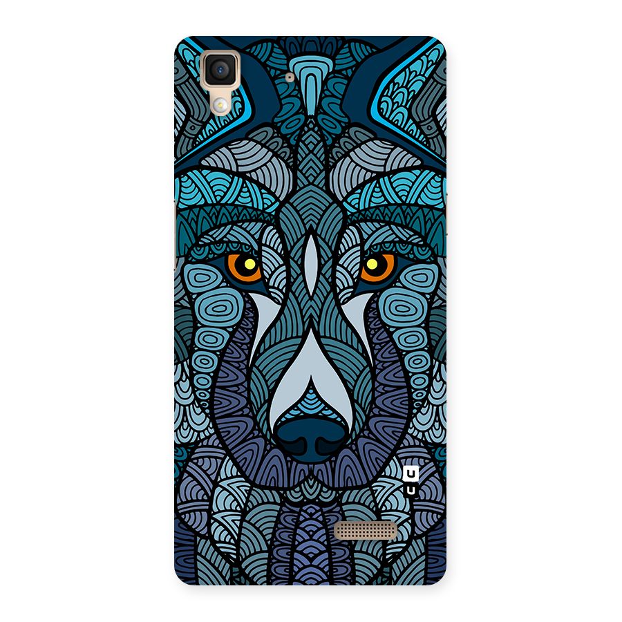 Ethnic Wolf Art Illustration Back Case for Oppo R7