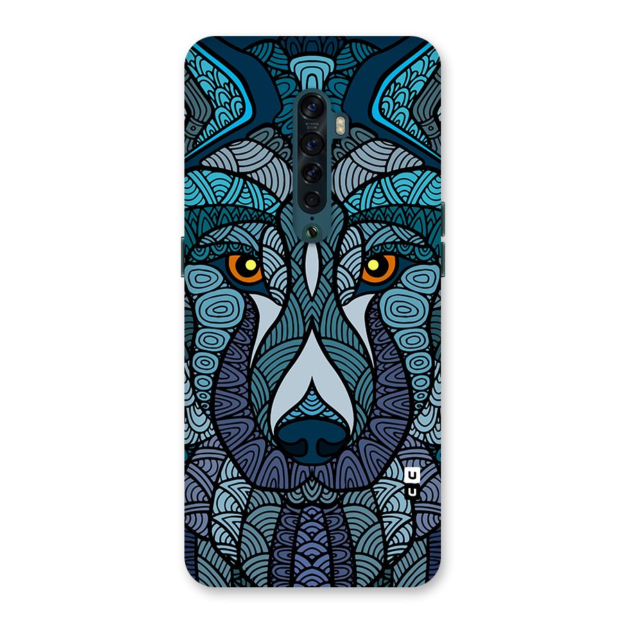Ethnic Wolf Art Illustration Back Case for Oppo Reno2