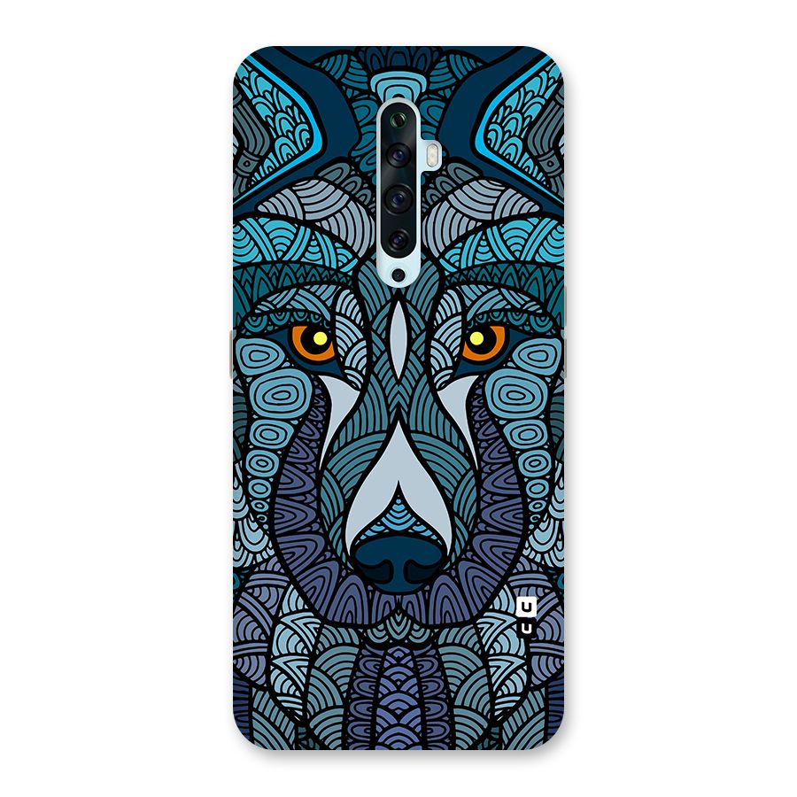 Ethnic Wolf Art Illustration Back Case for Oppo Reno2 F