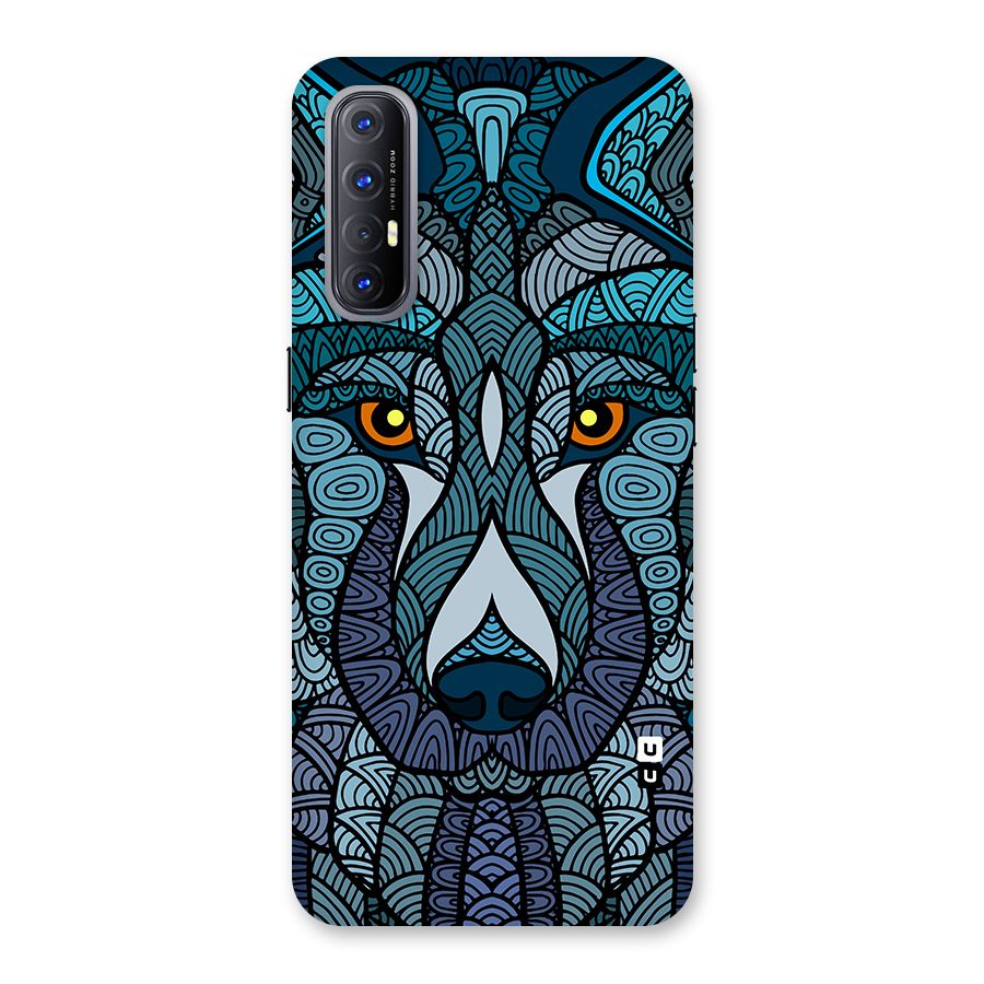 Ethnic Wolf Art Illustration Back Case for Oppo Reno3 Pro