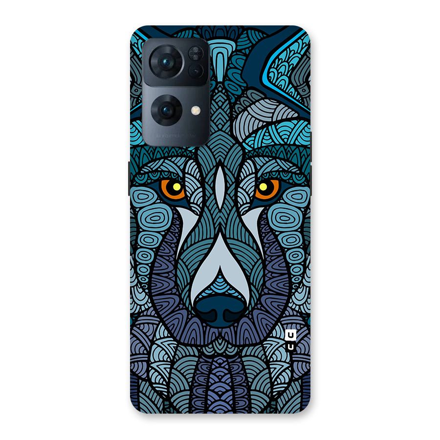Ethnic Wolf Art Illustration Back Case for Oppo Reno7 Pro 5G