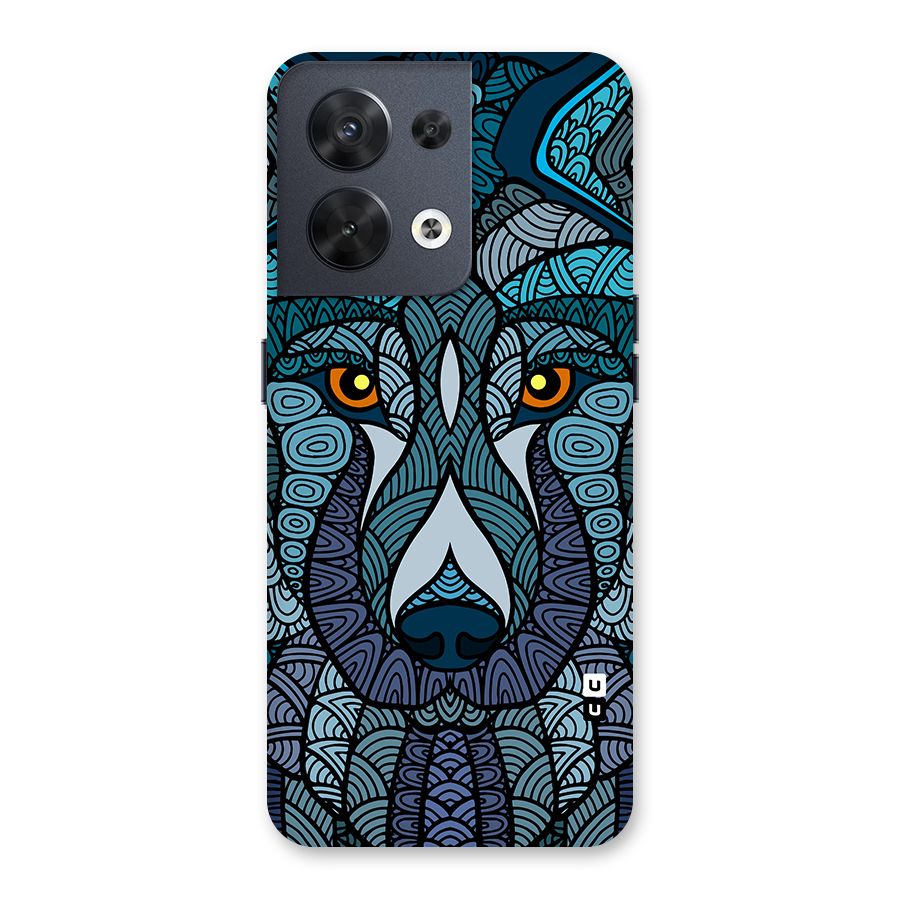 Ethnic Wolf Art Illustration Back Case for Oppo Reno8 5G