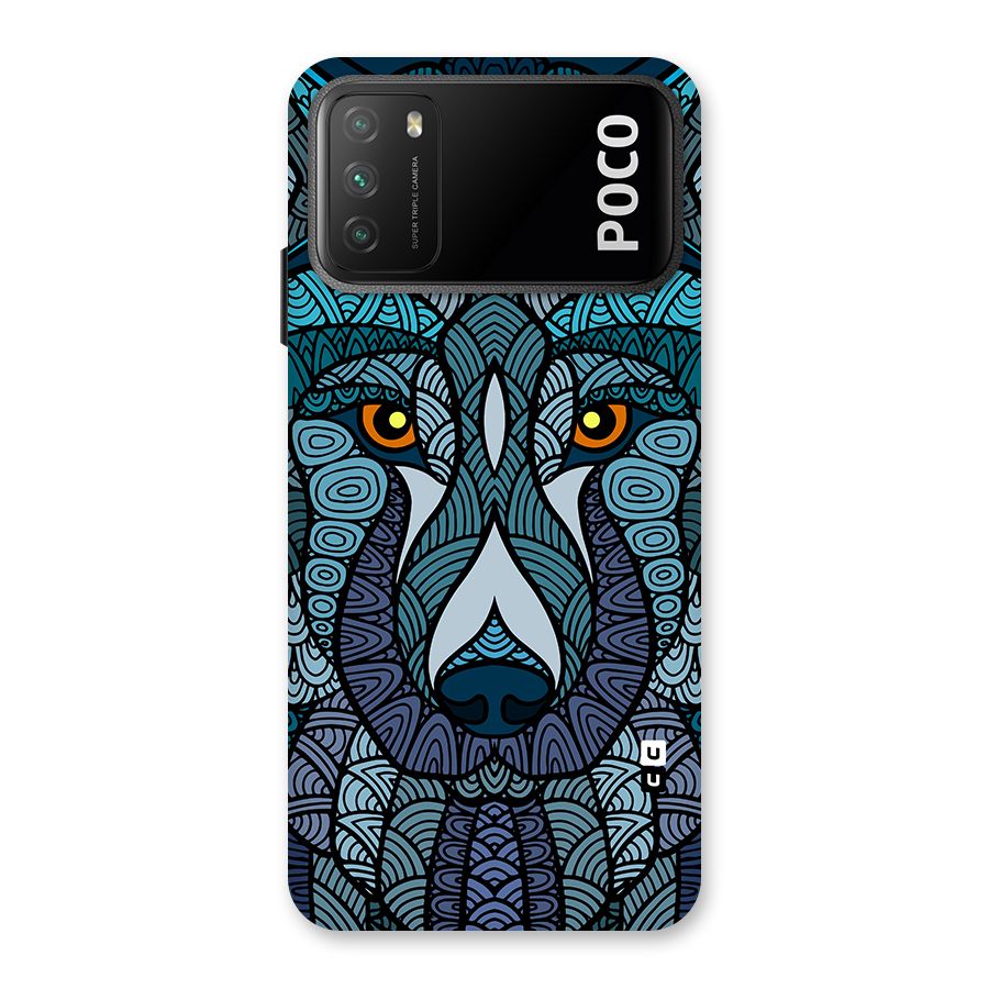 Ethnic Wolf Art Illustration Back Case for Poco M3