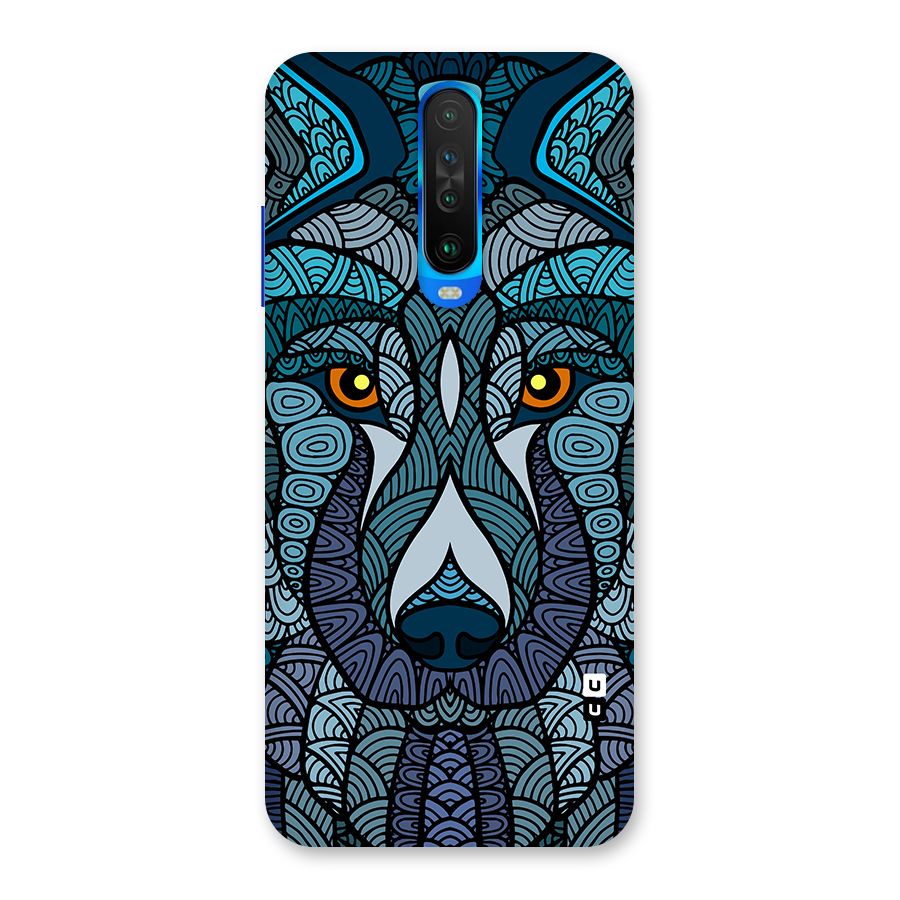 Ethnic Wolf Art Illustration Back Case for Poco X2
