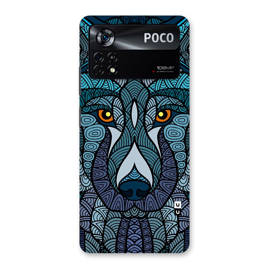 Ethnic Wolf Art Illustration Back Case for Poco X4 Pro 5G