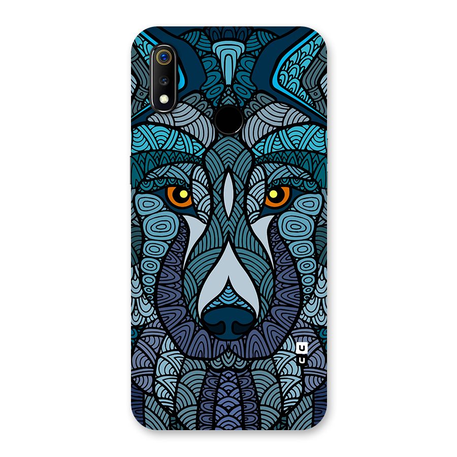 Ethnic Wolf Art Illustration Back Case for Realme 3