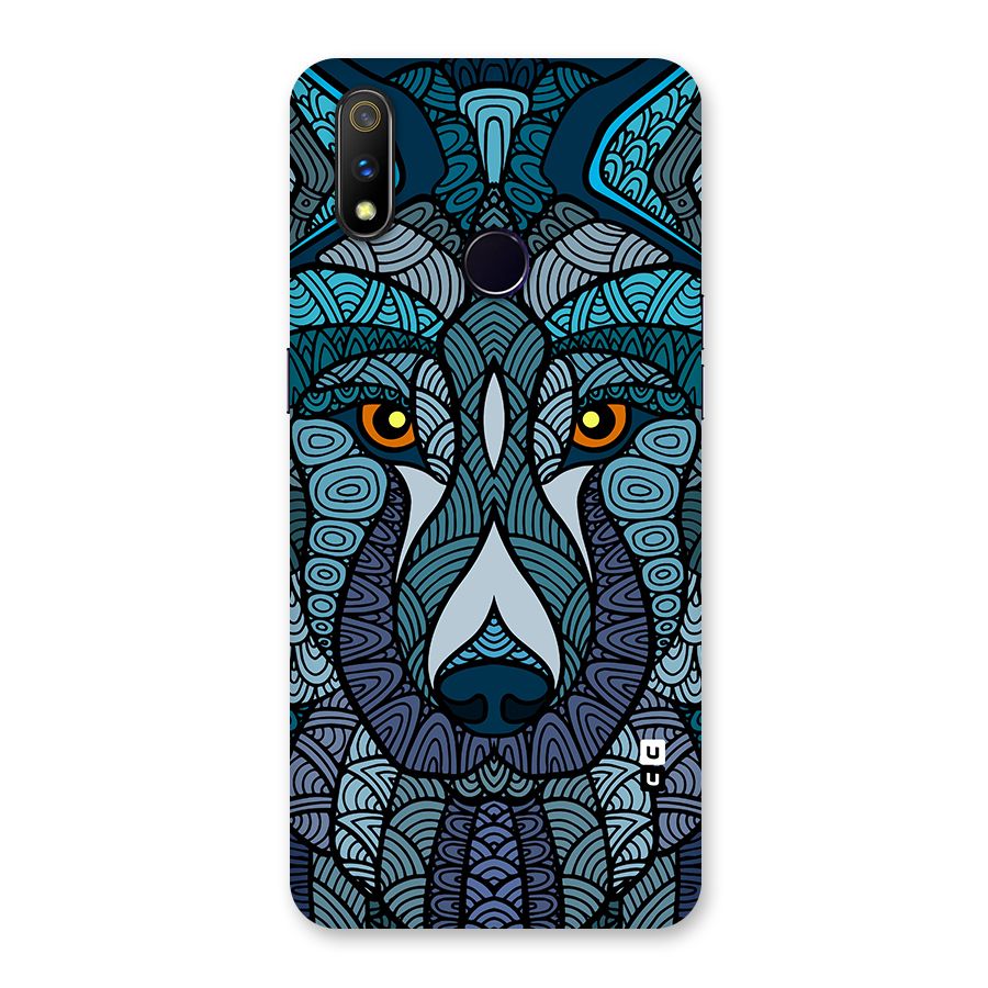 Ethnic Wolf Art Illustration Back Case for Realme 3 Pro