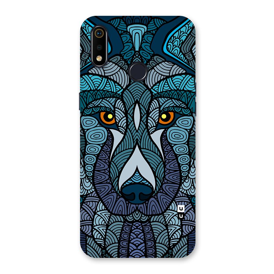 Ethnic Wolf Art Illustration Back Case for Realme 3i