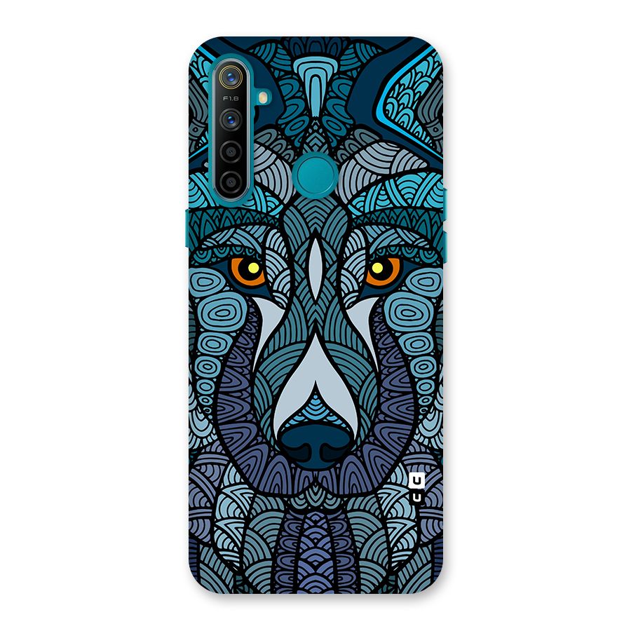 Ethnic Wolf Art Illustration Back Case for Realme 5i