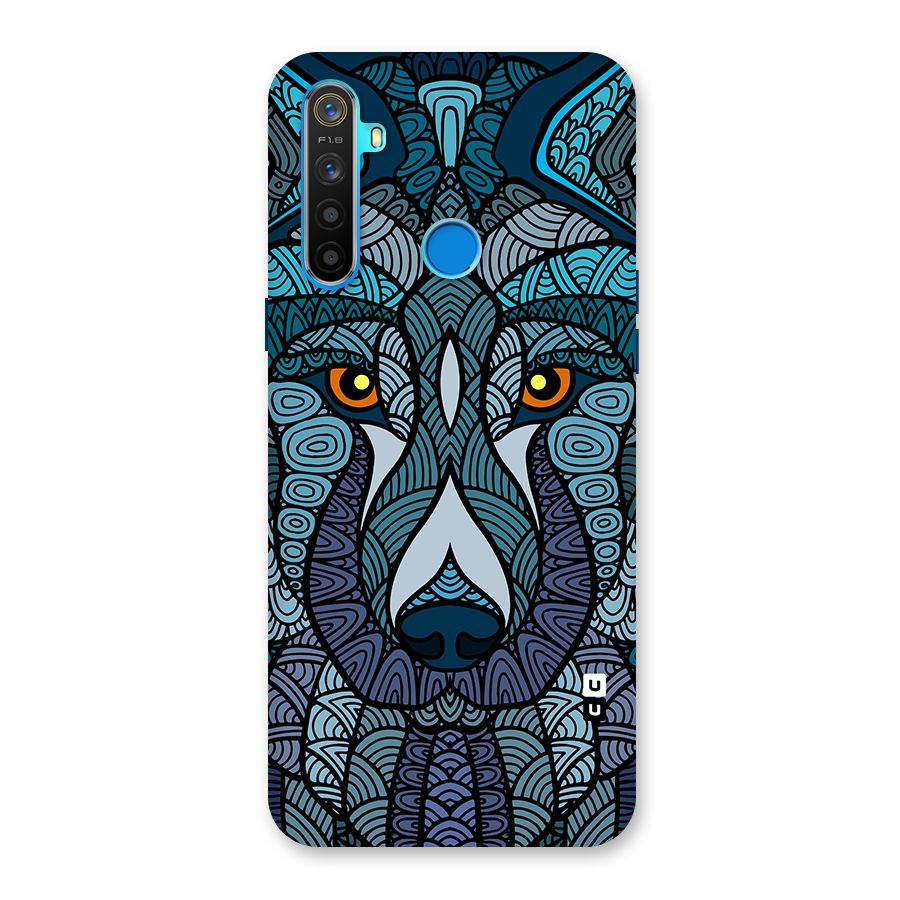 Ethnic Wolf Art Illustration Back Case for Realme 5s