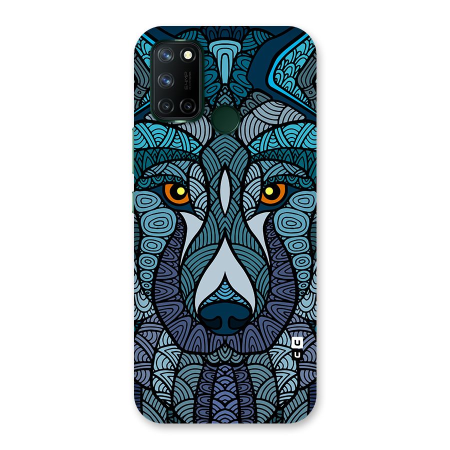Ethnic Wolf Art Illustration Back Case for Realme 7i