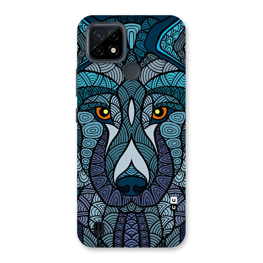 Ethnic Wolf Art Illustration Back Case for Realme C21