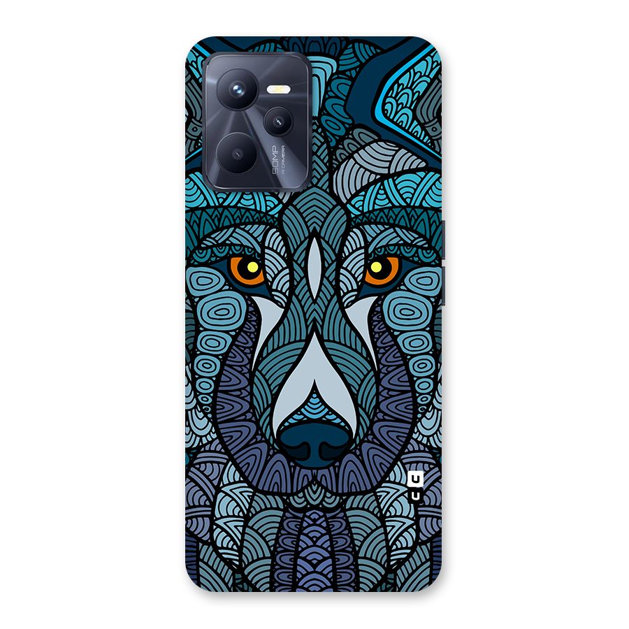 Ethnic Wolf Art Illustration Back Case for Realme C35