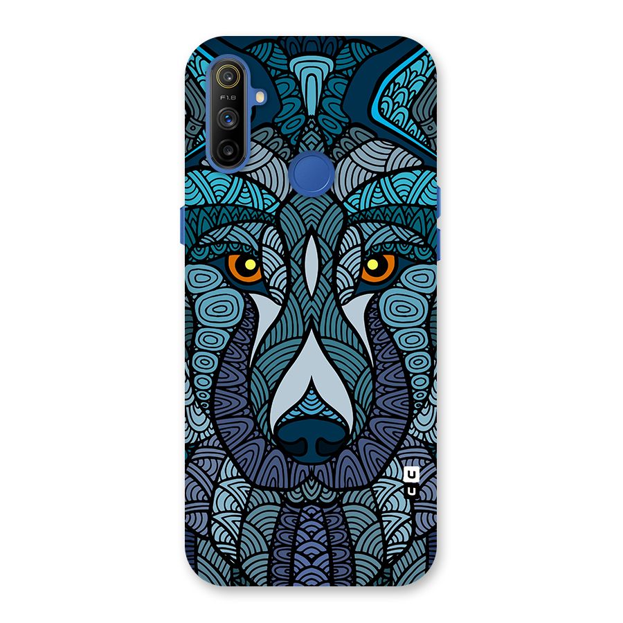 Ethnic Wolf Art Illustration Back Case for Realme Narzo 10A