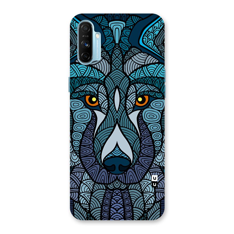 Ethnic Wolf Art Illustration Back Case for Realme Narzo 20A