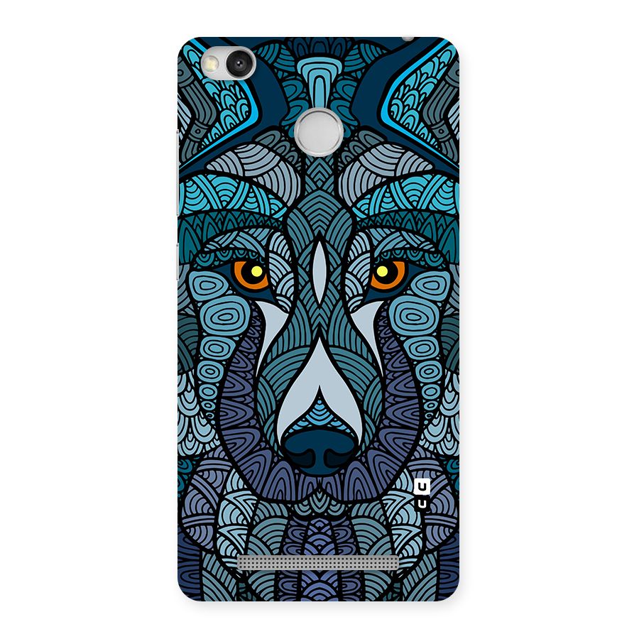 Ethnic Wolf Art Illustration Back Case for Redmi 3S Prime