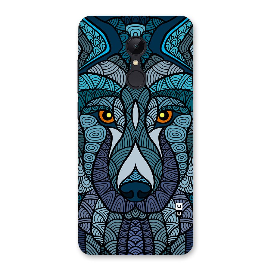 Ethnic Wolf Art Illustration Back Case for Redmi 5