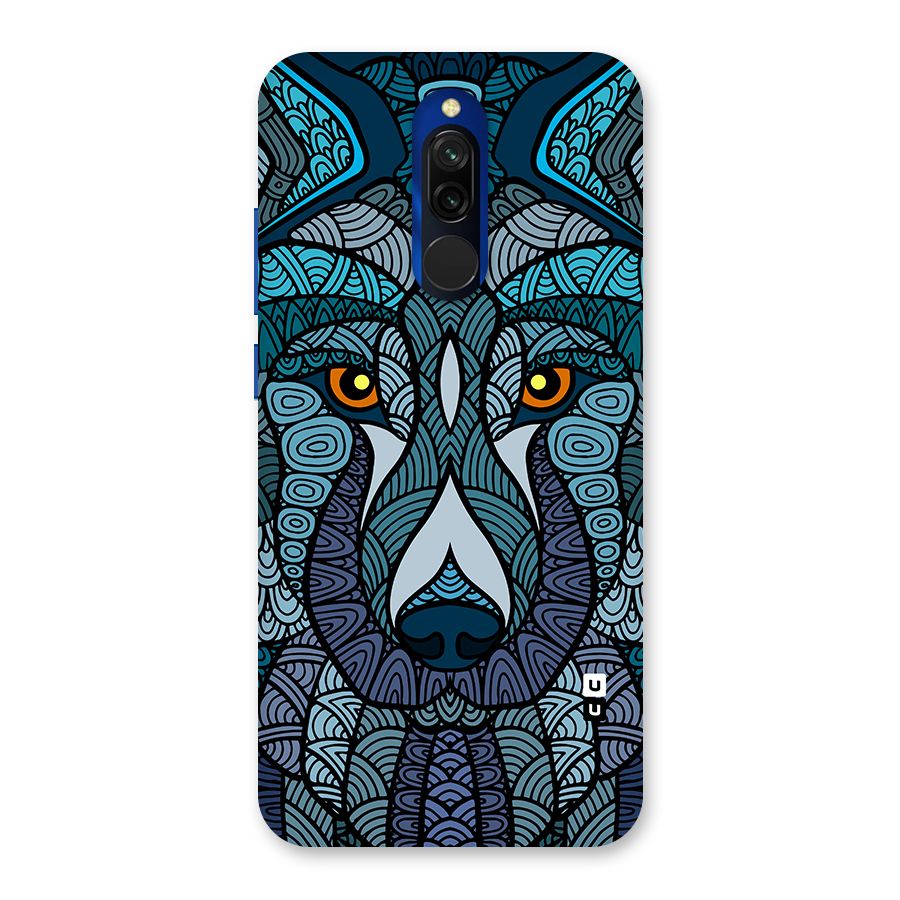 Ethnic Wolf Art Illustration Back Case for Redmi 8