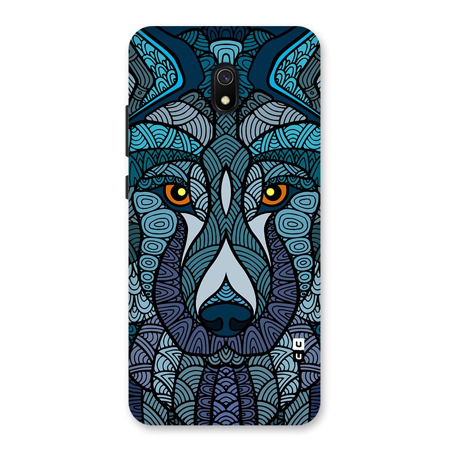 Ethnic Wolf Art Illustration Back Case for Redmi 8A