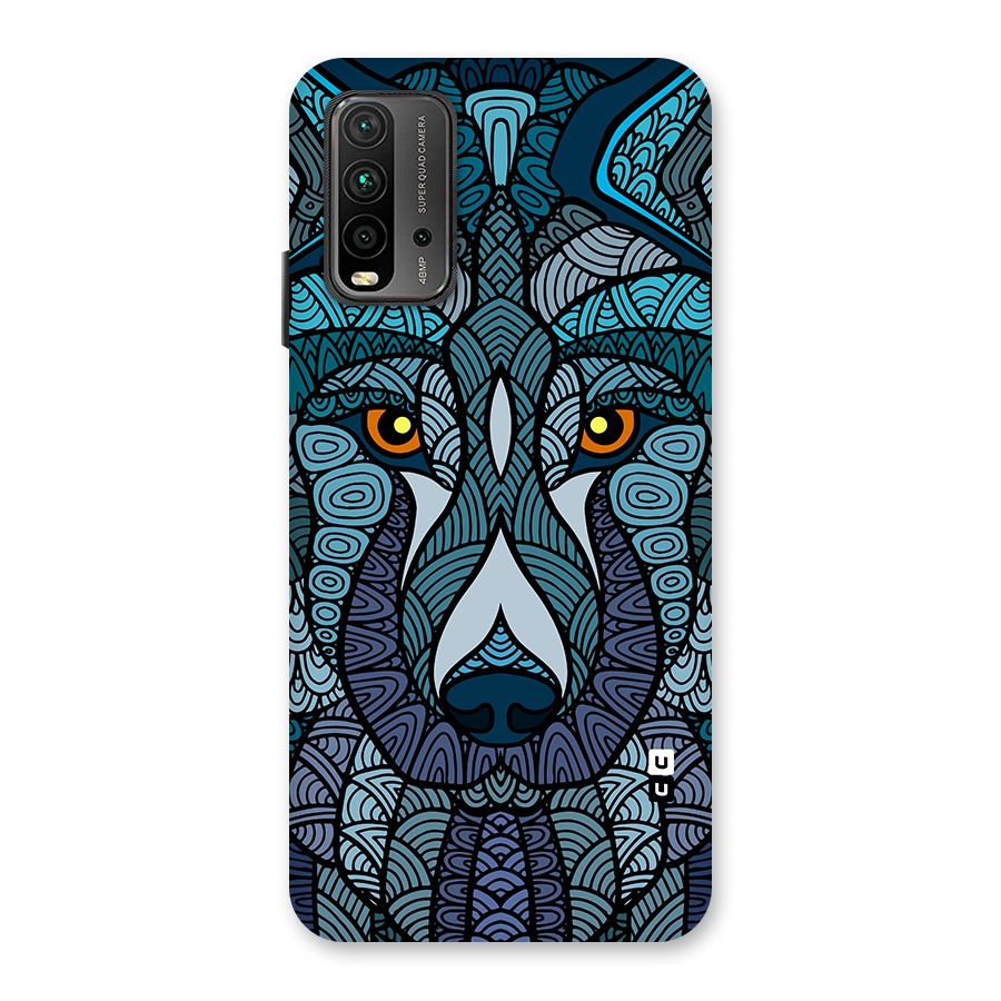 Ethnic Wolf Art Illustration Back Case for Redmi 9 Power