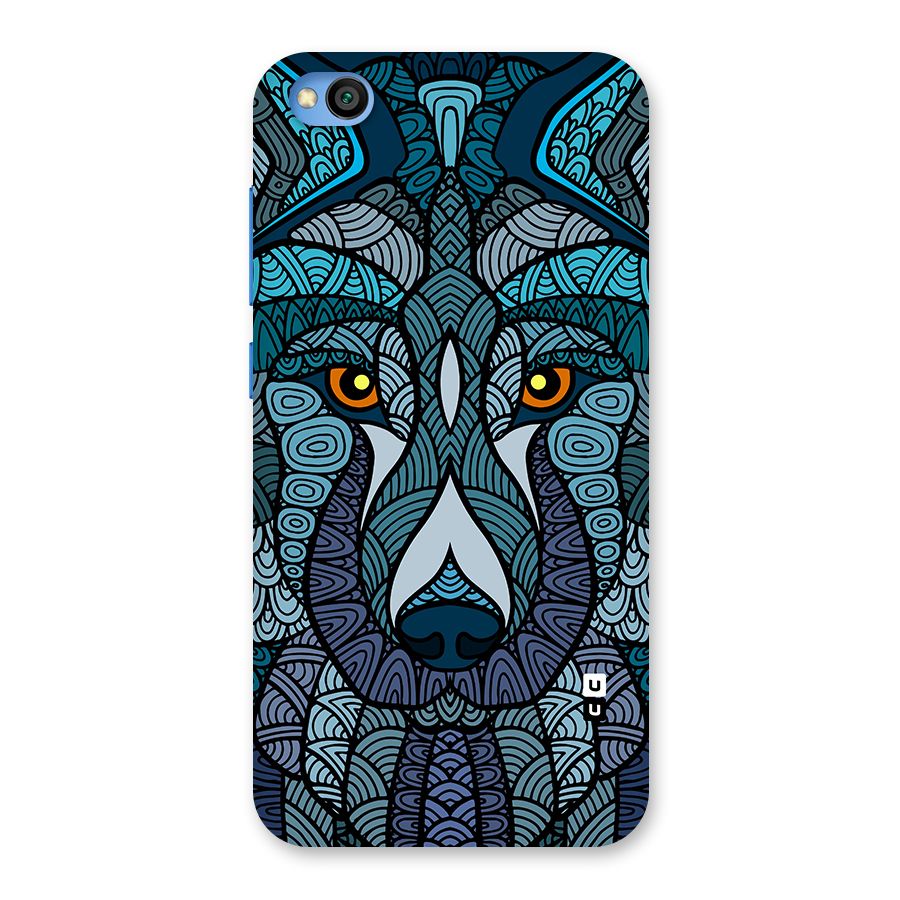 Ethnic Wolf Art Illustration Back Case for Redmi Go