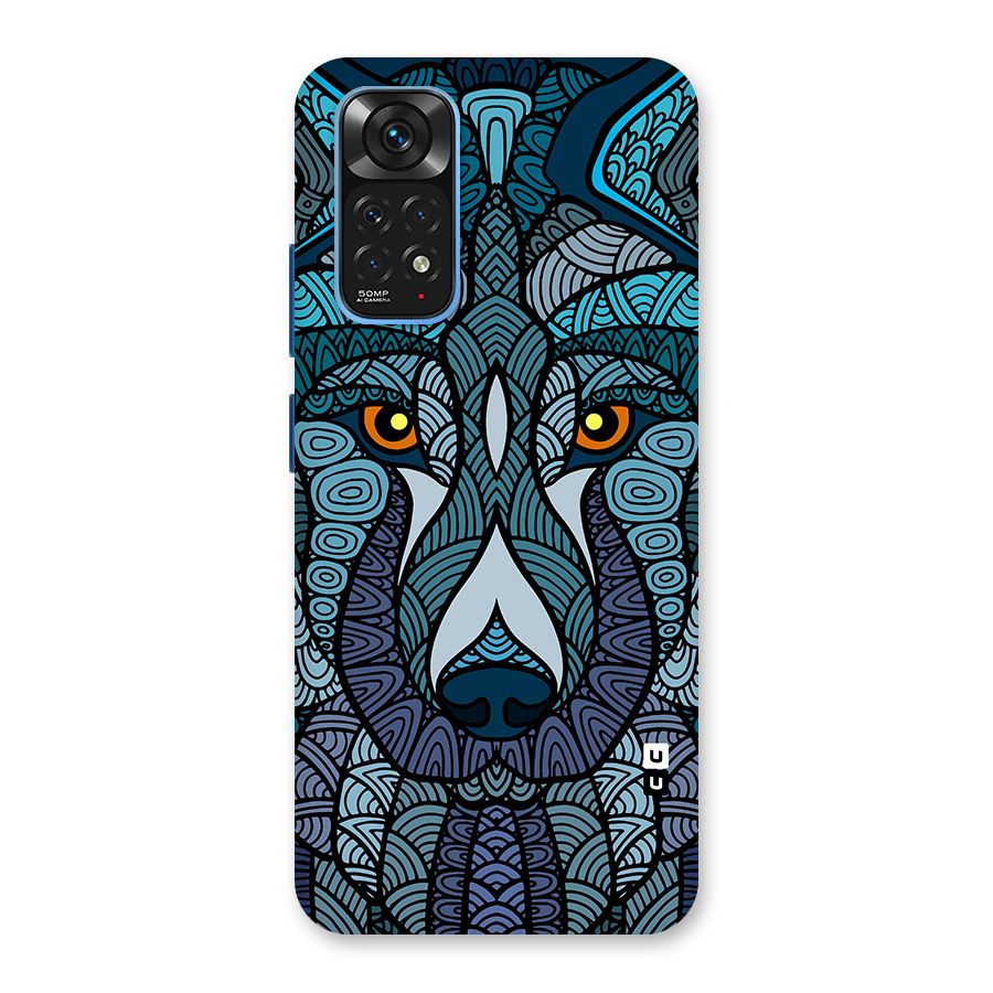 Ethnic Wolf Art Illustration Back Case for Redmi Note 11S