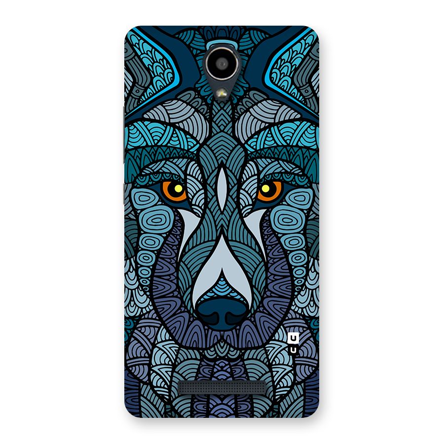 Ethnic Wolf Art Illustration Back Case for Redmi Note 2