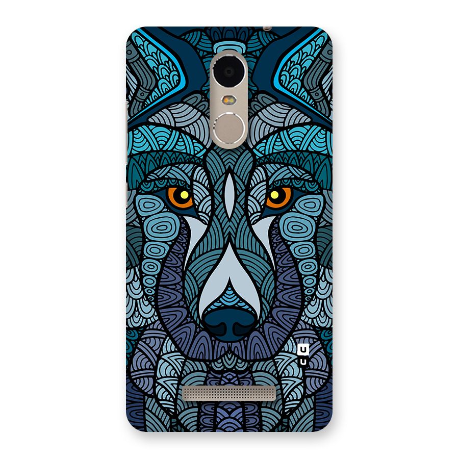 Ethnic Wolf Art Illustration Back Case for Redmi Note 3