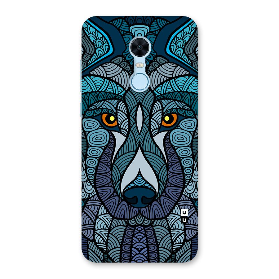 Ethnic Wolf Art Illustration Back Case for Redmi Note 5