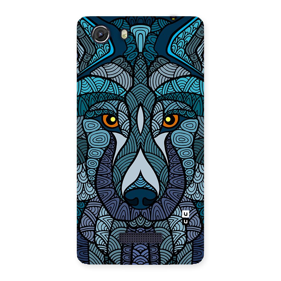 Ethnic Wolf Art Illustration Back Case for Unite 3