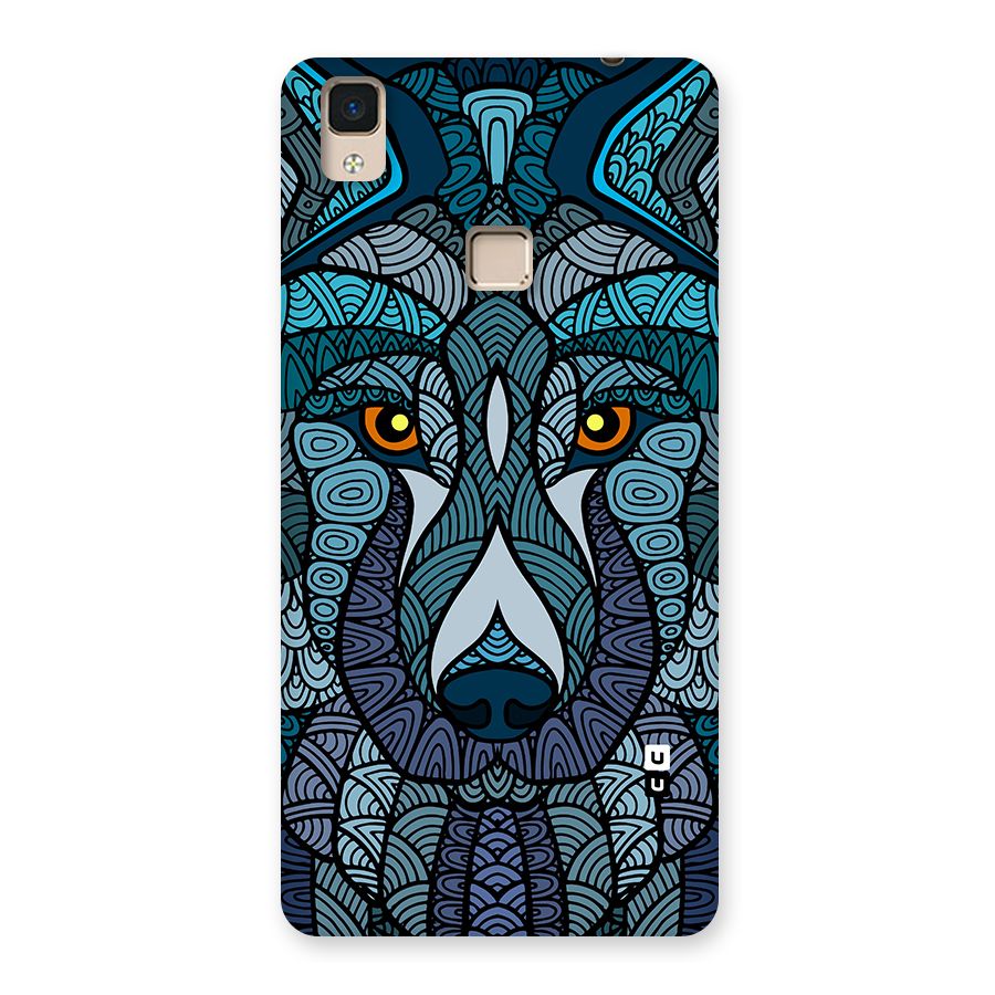 Ethnic Wolf Art Illustration Back Case for V3 Max