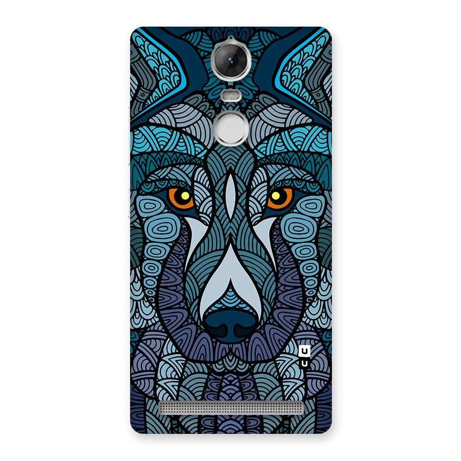 Ethnic Wolf Art Illustration Back Case for Vibe K5 Note