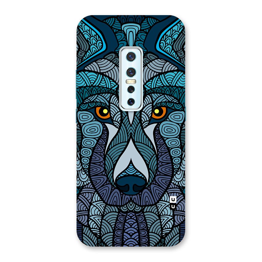 Ethnic Wolf Art Illustration Back Case for Vivo V17 Pro