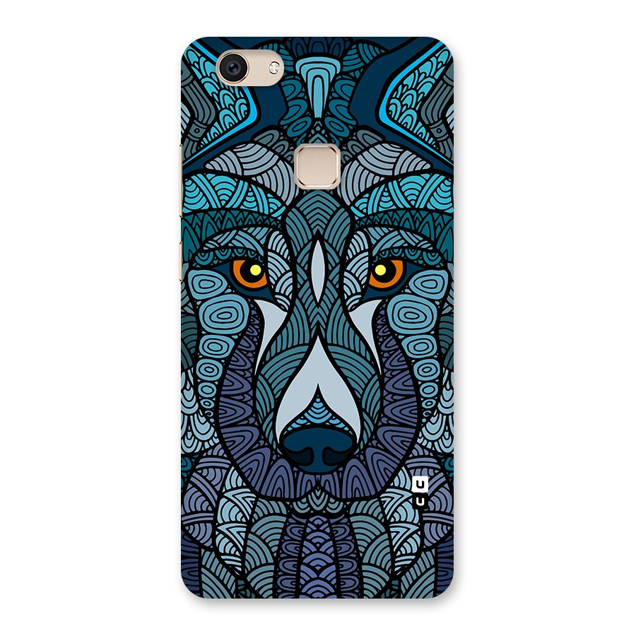 Ethnic Wolf Art Illustration Back Case for Vivo V7