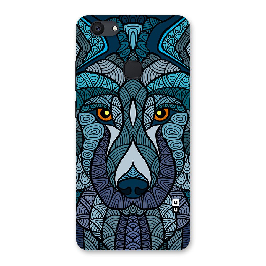 Ethnic Wolf Art Illustration Back Case for Vivo V7 Plus