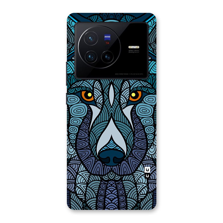 Ethnic Wolf Art Illustration Back Case for Vivo X80