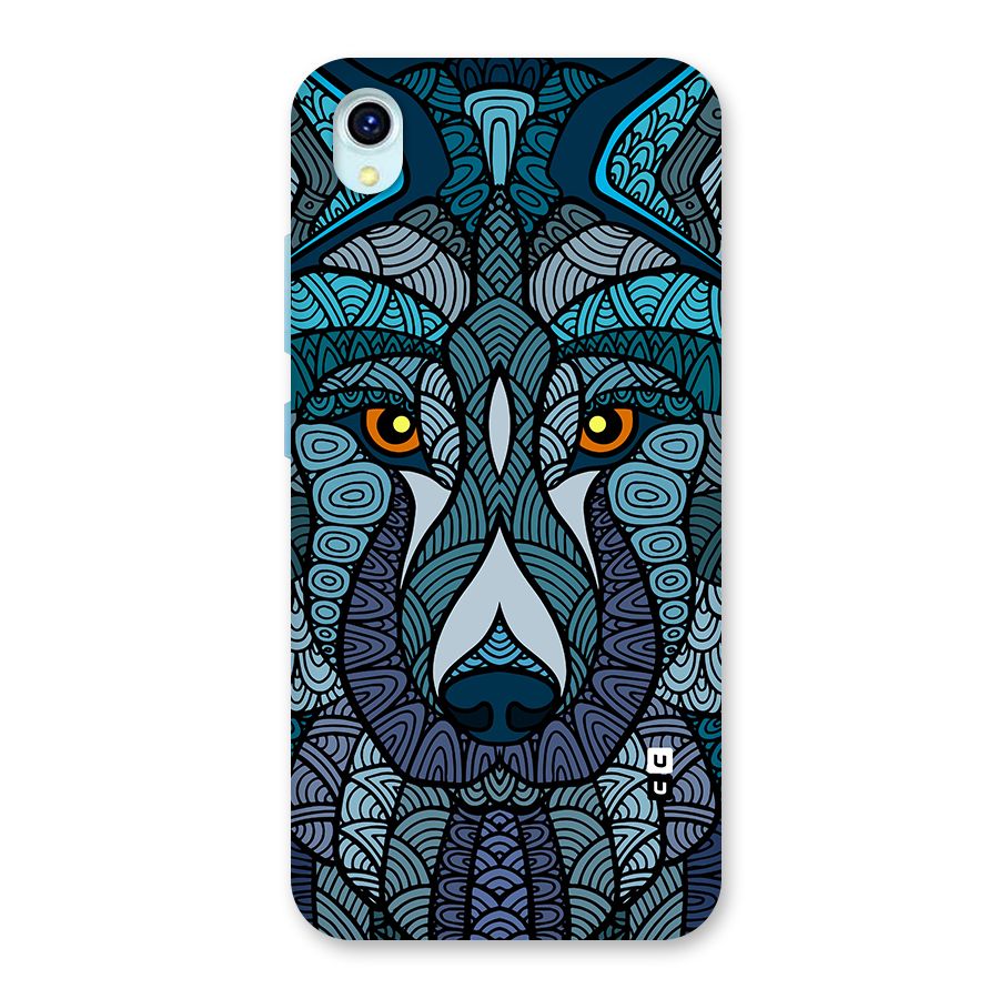 Ethnic Wolf Art Illustration Back Case for Vivo Y1s