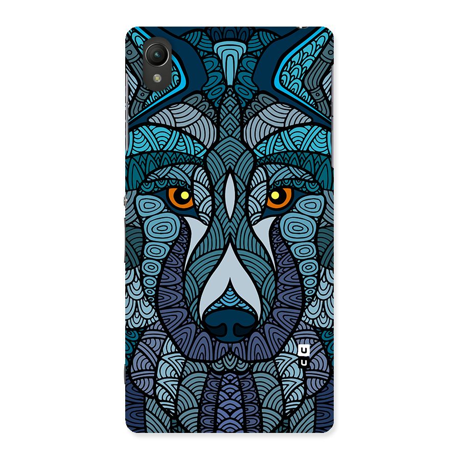 Ethnic Wolf Art Illustration Back Case for Xperia Z2
