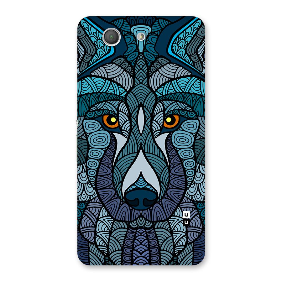 Ethnic Wolf Art Illustration Back Case for Xperia Z3 Compact