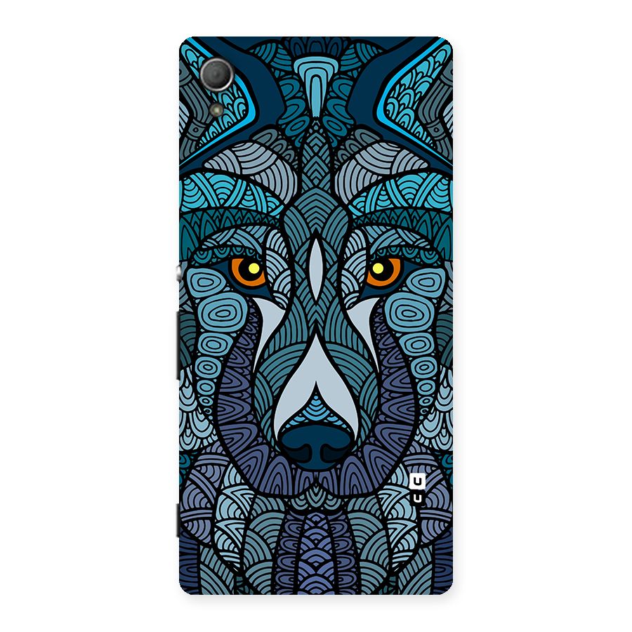 Ethnic Wolf Art Illustration Back Case for Xperia Z3 Plus