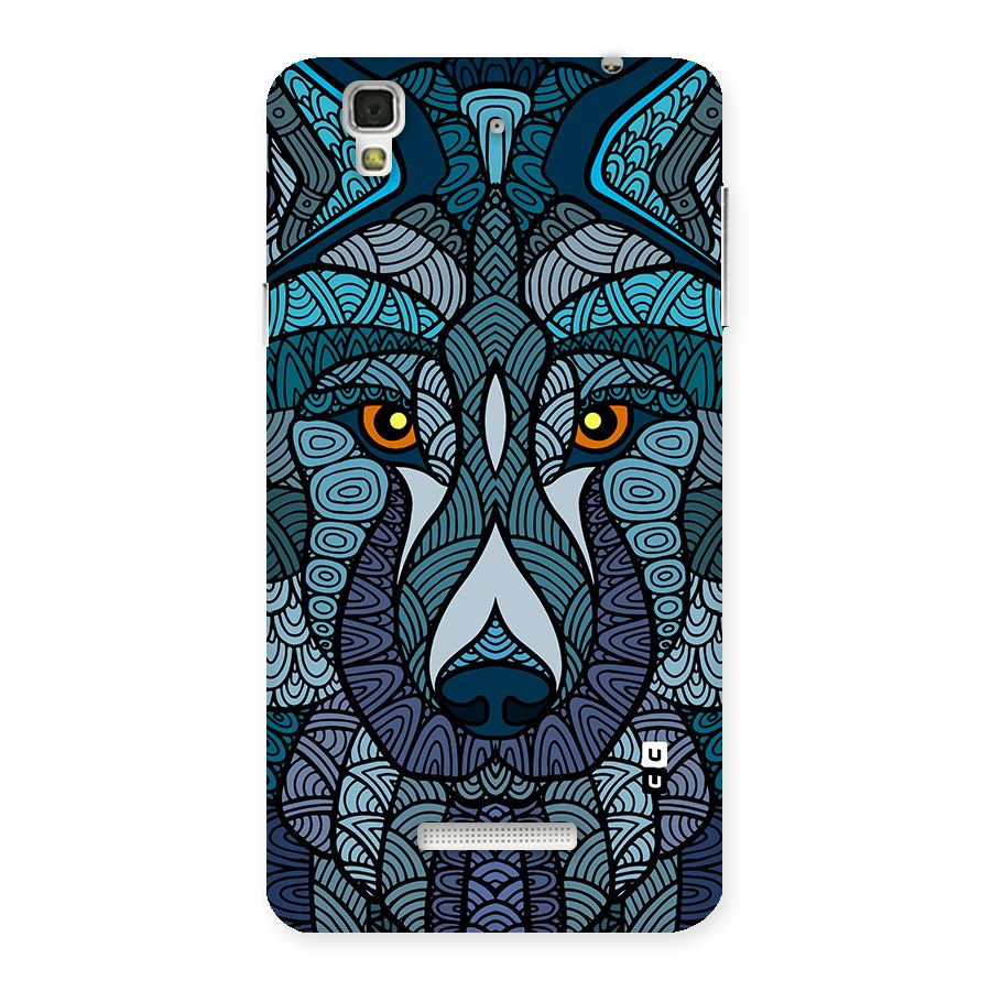 Ethnic Wolf Art Illustration Back Case for Yureka