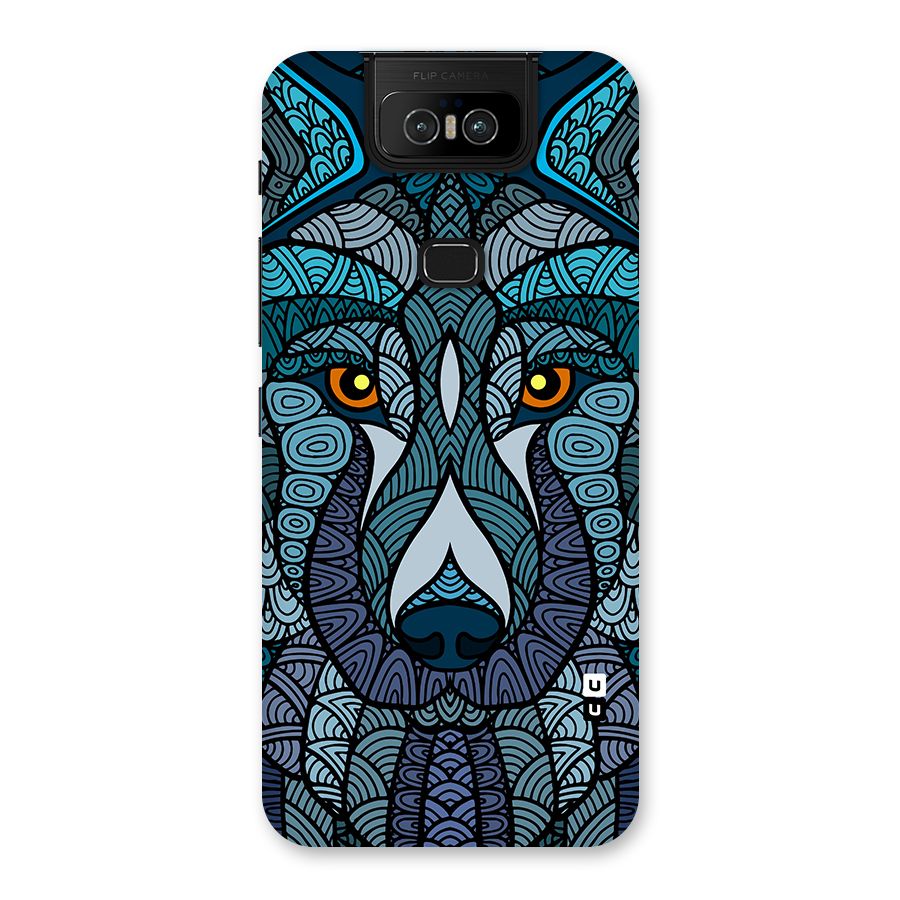 Ethnic Wolf Art Illustration Back Case for Zenfone 6z