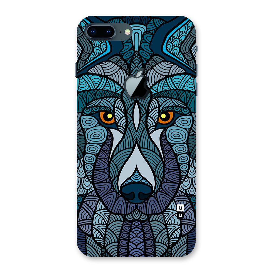 Ethnic Wolf Art Illustration Back Case for iPhone 7 Plus Apple Cut
