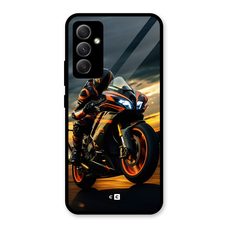 Evening Highway Glass Back Case for Galaxy A34