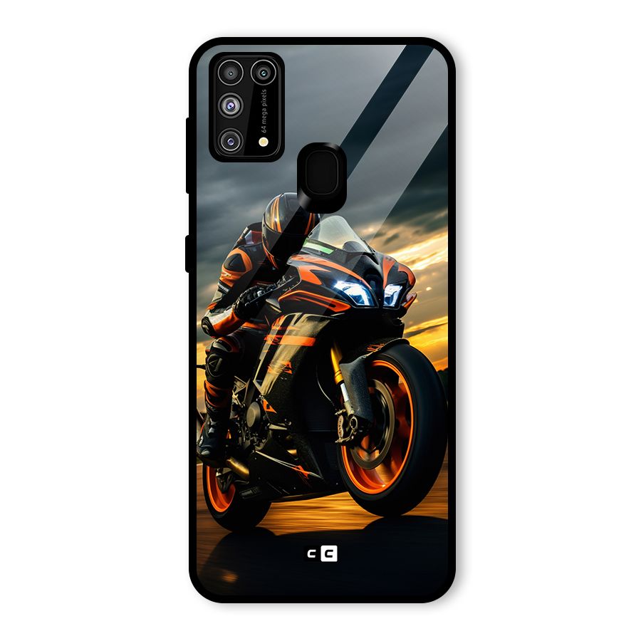 Evening Highway Glass Back Case for Galaxy F41