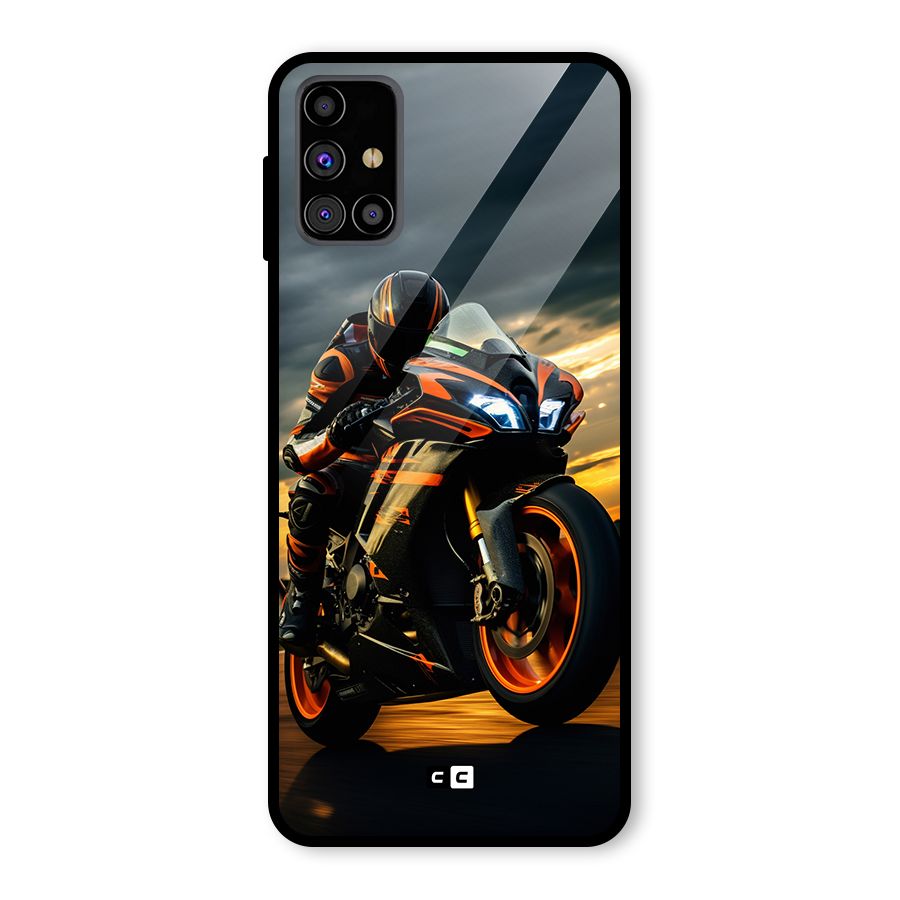 Evening Highway Glass Back Case for Galaxy M31s